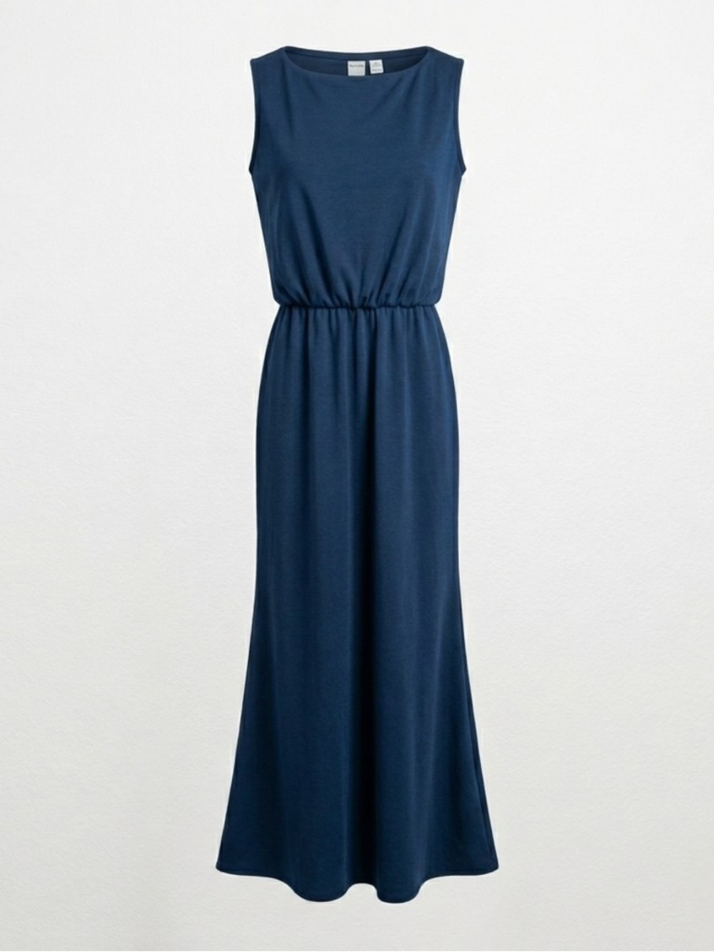 NWT Go Couture Sleeveless Navy Blue Maxi Dress with Elastic Waist